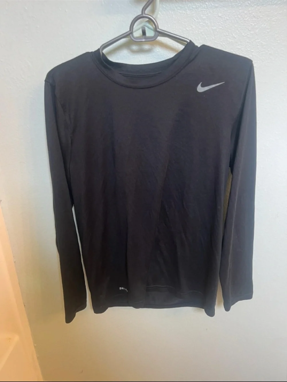 Nike Black Long Sleeve Performance Crew Shirt